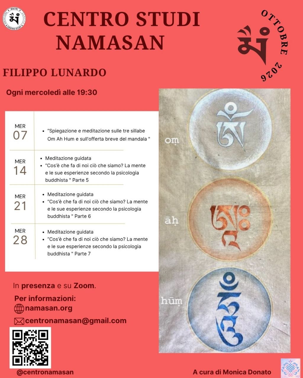 Programma del mese di Ottobre